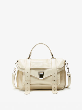 Proenza Schouler Front Still Life Image of PS1 Medium Bag in Gesso