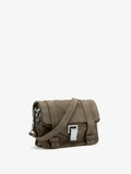 Proenza Schouler side image of PS1 Mini Crossbody Bag in Nubuck Calf in slate