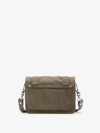 Proenza Schouler back image of PS1 Mini Crossbody Bag in Nubuck Calf in slate