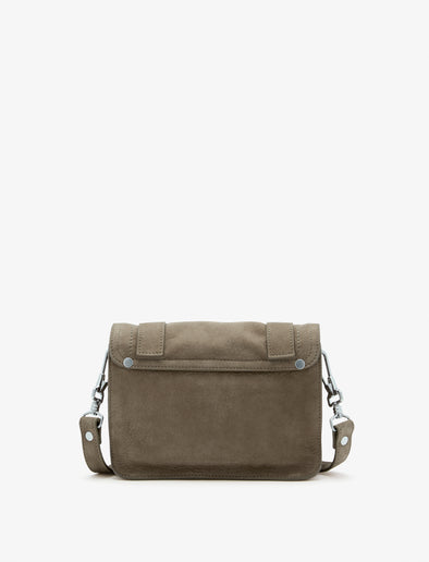 Proenza Schouler back image of PS1 Mini Crossbody Bag in Nubuck Calf in slate