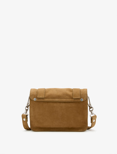 Proenza Schouler back image of PS1 Mini Crossbody Bag in Nubuck Calf in tobacco