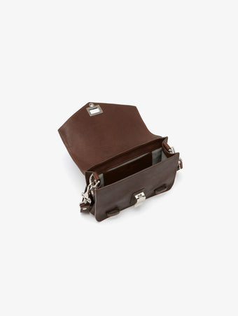 Proenza Schouler interior image of PS1 Mini Crossbody Bag in chestnut
