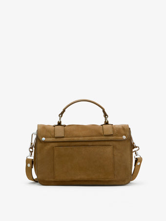 Proenza Schouler back image of PS1 Tiny Bag in Nubuck Calf in tobacco