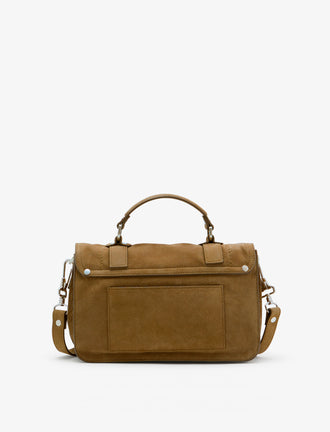 Proenza Schouler back image of PS1 Tiny Bag in Nubuck Calf in tobacco