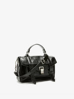 Proenza Schouler Side Still Life Image of PS1 Tiny Bag in Black
