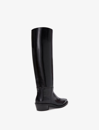 Proenza Schouler back 3/4 image of Bronco Boots in black