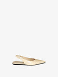 Side image of Spike Slingback Flats in NATURAL