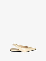 Side image of Spike Slingback Flats in NATURAL