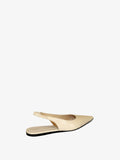3/4 Back image of Spike Slingback Flats in NATURAL