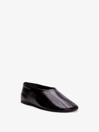 Proenza Schouler 3/4 front image of Glove Slippers in BLACK