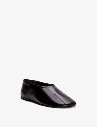 Proenza Schouler 3/4 front image of Glove Slippers in BLACK