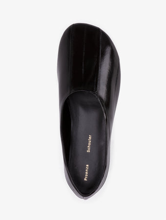 Proenza Schouler aerial image of Glove Slippers in BLACK