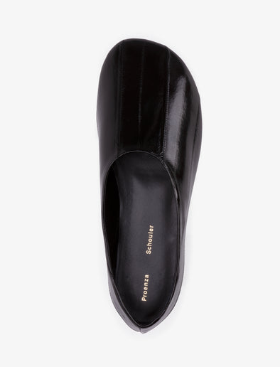 Proenza Schouler aerial image of Glove Slippers in BLACK