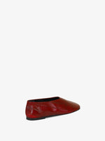 3/4 Back image of Glove Slippers in Eel in ROSEWOOD