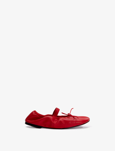 Front image of Glove Mary Jane Flats in VERMILLION