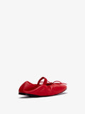 3/4 Back image of Glove Mary Jane Flats in VERMILLION