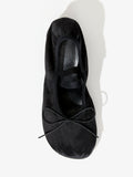 Aerial image of Glove Mary Jane Ballet Pumps in Satin in BLACK