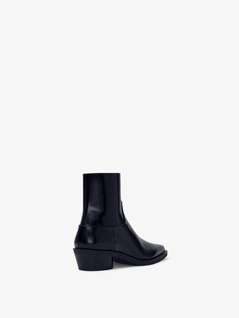 Proenza Schouler back 3/4 image of Bronco Ankle Boots in black