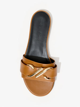 Aerial image of Monogram Slide Sandals in TERRACOTTA