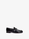 Proenza Schouler side image of Monogram Loafers in Eel in BLACK