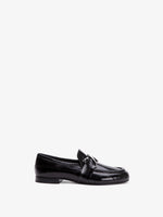 Proenza Schouler side image of Monogram Loafers in Eel in BLACK