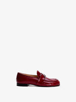 Side image of Monogram Loafers in Eel in rosewood