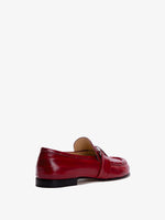 Back 3/4 image of Monogram Loafers in Eel in rosewood