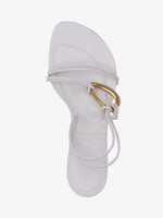 Aerial image of Hoop Slingback Sandals in CREAM