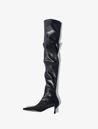 Proenza Schouler aerial image of Trap Over The Knee Boots - 60MM in black