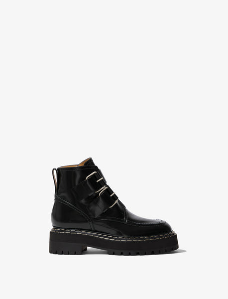 ミドルブーツ PROENZA SCHOULER Women Boots PS41220A18050 47565 BLACK Black Proenza Schouler Lug Sole Lace Up Boots - Black | Proenza