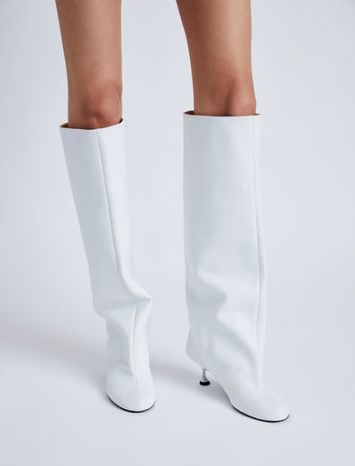 Proenza Schouler Tee Knee High Boots - White | Proenza Schouler