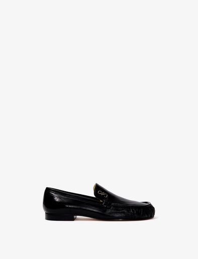 Front image of Park Loafers in black
