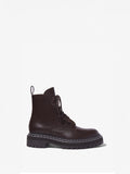 Proenza Schouler side image of combat boots in black
