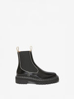 Proenza Schouler side image of Lug Sole Chelsea Boots in black