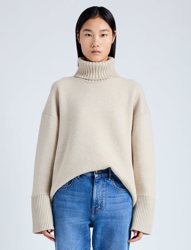 Sandra Turtleneck in Eco Doubleface Cashmere – Proenza Schouler