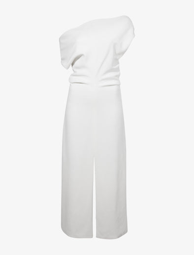 Still life image of Rosa Dress in Matte Viscose Crepe in white