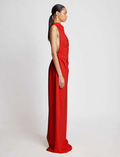 Proenza Schouler Faye Backless Twist Back Dress in Matte Double
