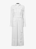 Flat image of Vanessa Dress in Matte Viscose Crepe in white