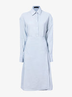 Still Life image of Olympia Dress In Washed Habotai in STEEL