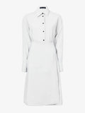 Flat image of Olympia Dress In Washed Habotai in eggshell