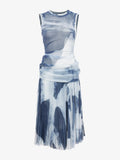 Flat image of Zoe Dress In Printed Nylon Jersey in slate