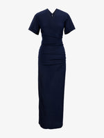 Still Life image of Sidney Dress In Silk Viscose in NAVY