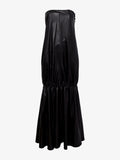 Flat image of Margot Dress In Glossy Leather in black