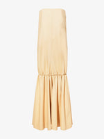 Flat image of Margot Dress In Glossy Leather in resin