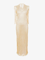 Flat image of Tauba Dress In Satin Ribbon in resin