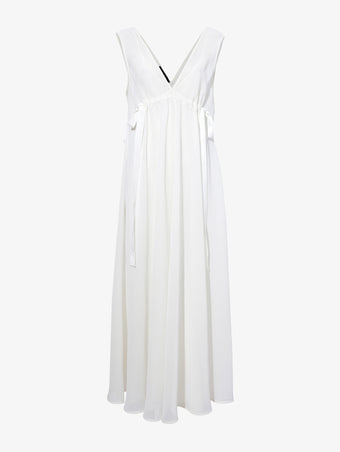 Still Life image of Lorna Dress In Viscose Mesh in OFF WHITE