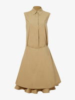 Still Life image of Cindy Dress In Washed Cotton Poplin in DRAB