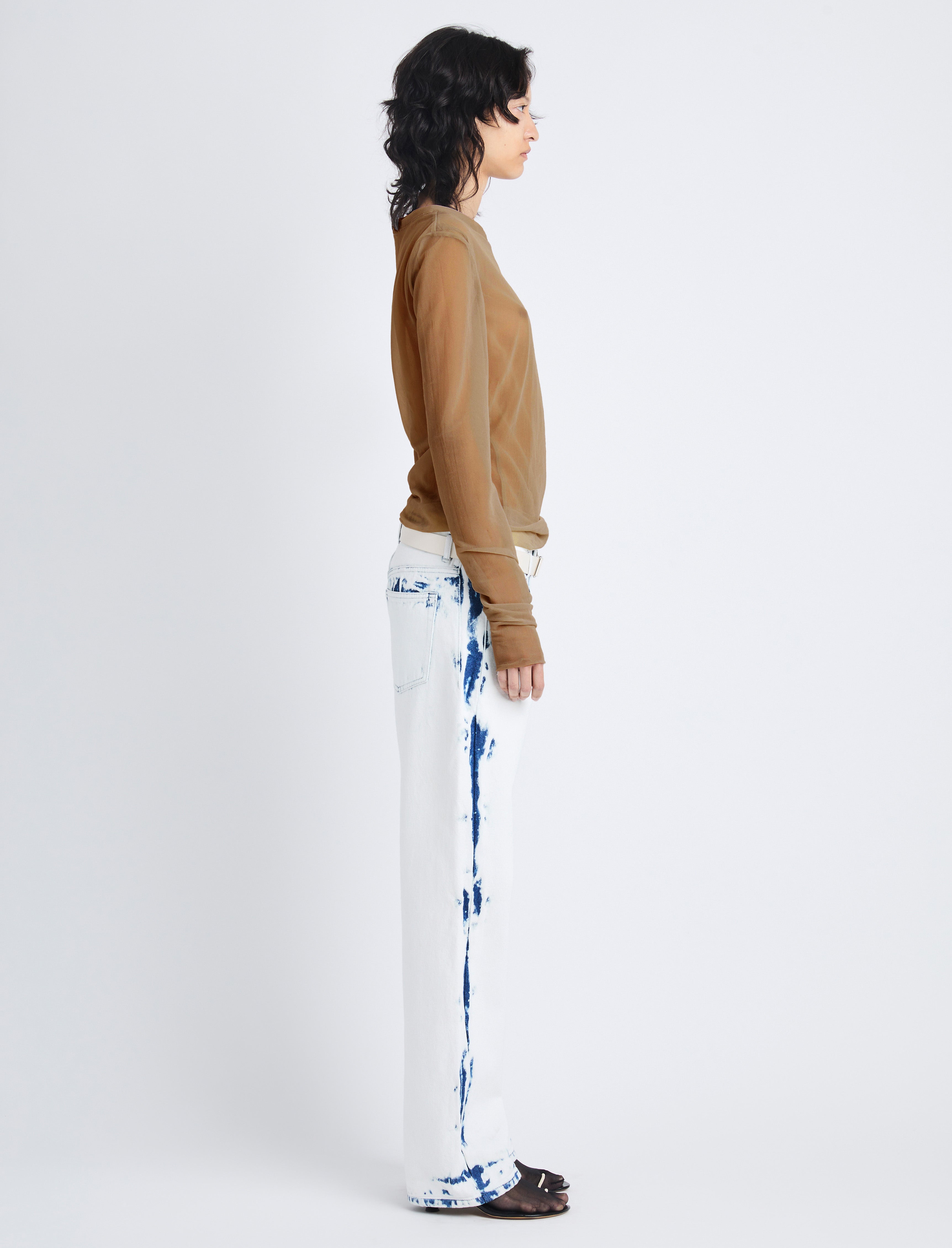 Dara Layered Top in Technical Nylon Jersey – Proenza Schouler