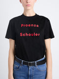 Detail image of Lunar New Year Logo T-Shirt In Eco Cotton Jersey in BLACK/RED