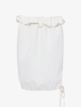 Still Life image of Hayley Skirt In Ligthweight Crinkle Poplin in OFF WHITE